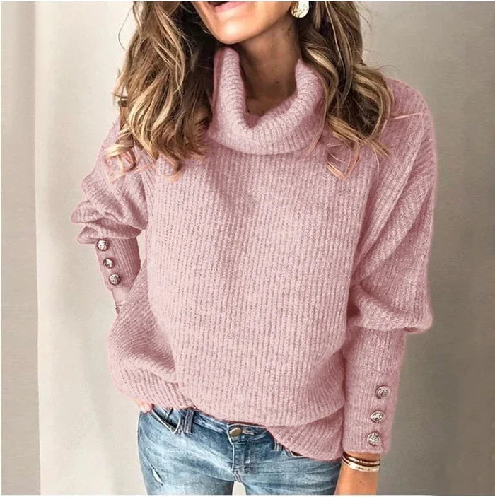 Emmy | Cozy sweater met knopen
