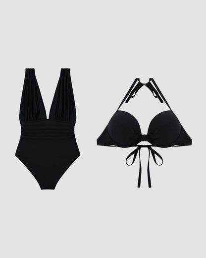 Luxe Shaping Badpak met Diepe V-Hals