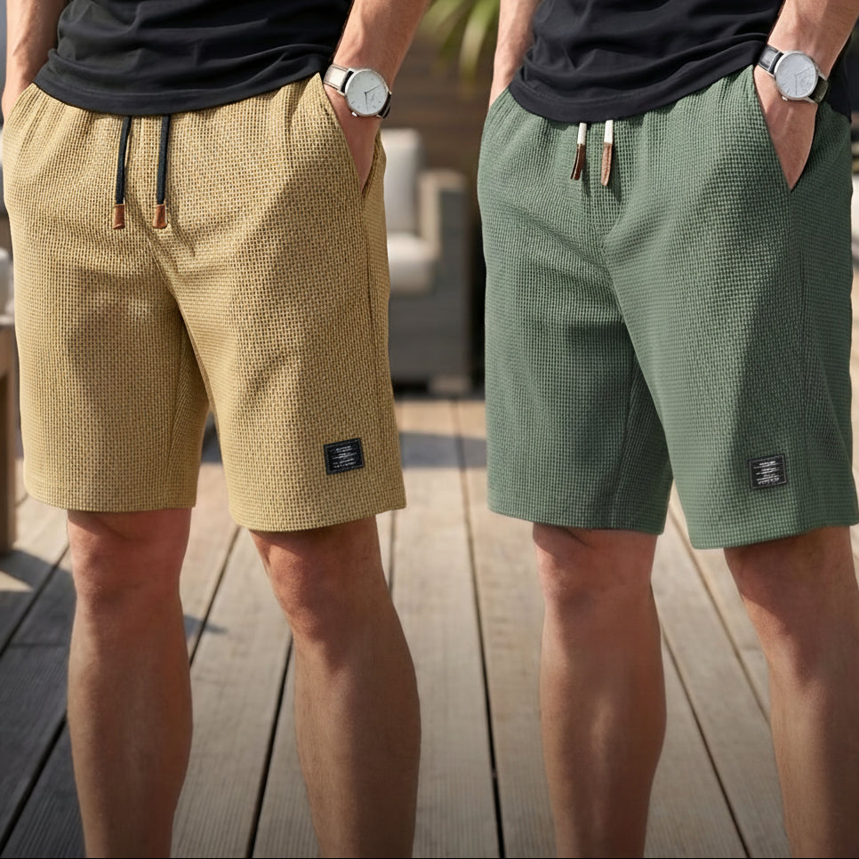 1+1 GRATIS | Korte broek heren | Comfortabele zomer short met elastische taille