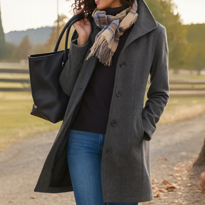ADRIANA | Elegante Jas met Omarmende Warmte en Tijdloze Stijl