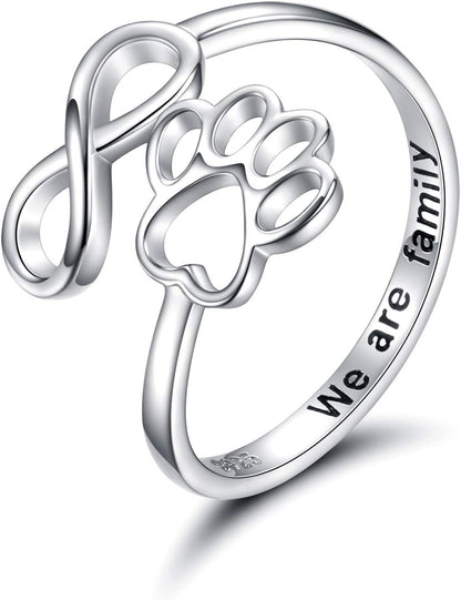 Ambachtelijke ring met poot en hart