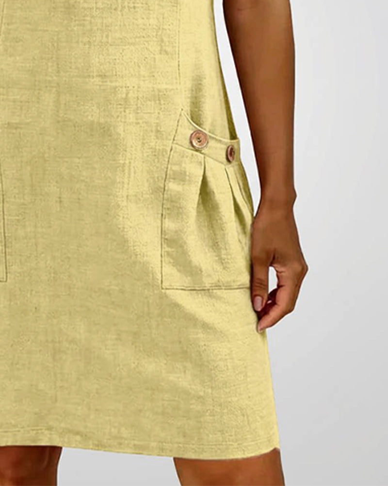 Verhagen mode® | Katoenen jurk met ritssluiting