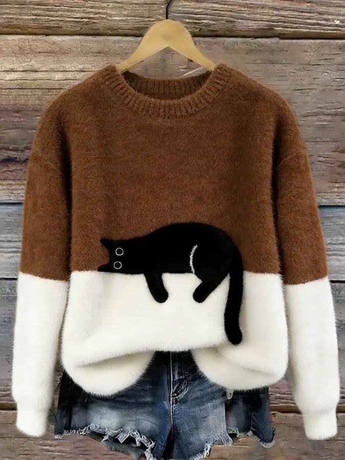 Ottoline | trui met kattenprint