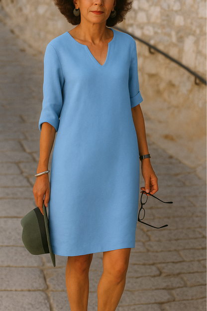 OLIVIE - ELEGANTE LINEN JURK