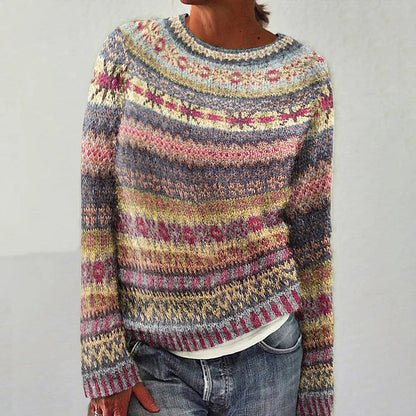 HARPER™ - Kleurrijke Fair Isle-trui