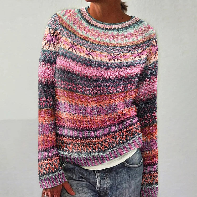 HARPER™ - Kleurrijke Fair Isle-trui