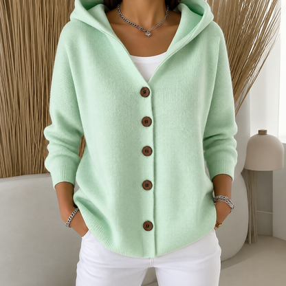 Sophie™ | Comfortabel Gebreid Vest met Capuchon