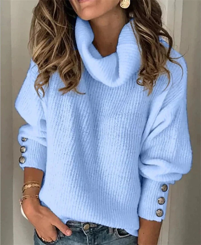 Emmy | Cozy sweater met knopen