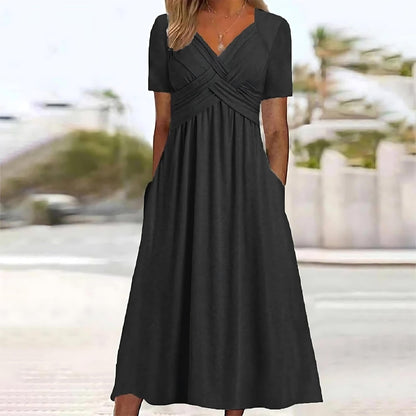 SOFIA | Midi Jurk Met Een Flatterende Silhouet Voor Elegante Gelegenheden