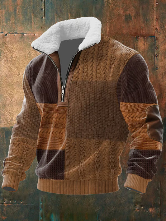 Verhagen MODE™ | ZIPPER TRUI MET HOOGE KRAAG EN VOERING