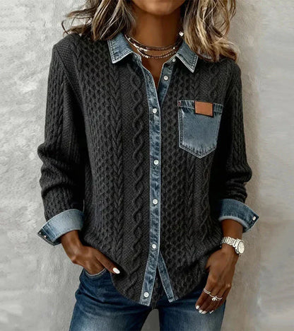 SANNE™ | Gebreide Top met Warm Comfort en Tijdloze Chic voor Elke Dag