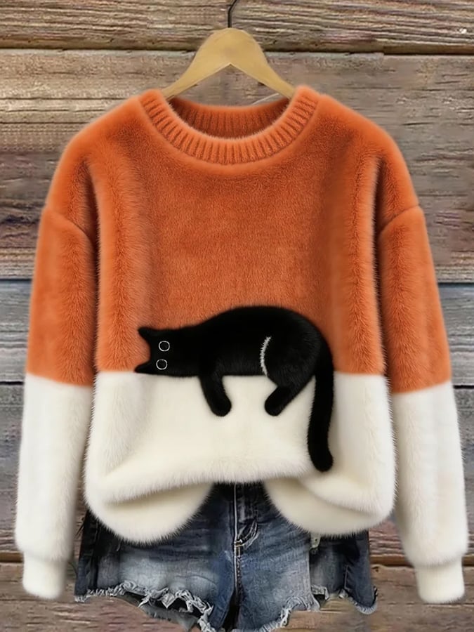 Ottoline | trui met kattenprint