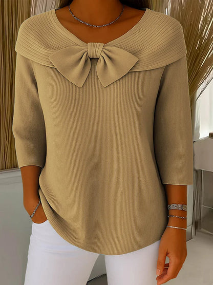 FLEUR | Elegante Top met Strik en Perfecte Pasvorm