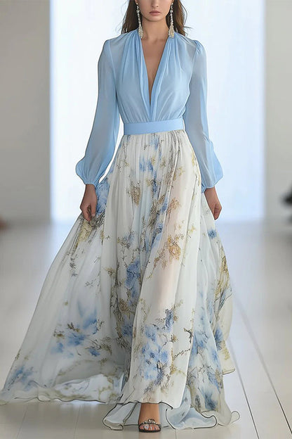 Esmée | Elegante Maxi Jurk met Flatterende Pasvorm