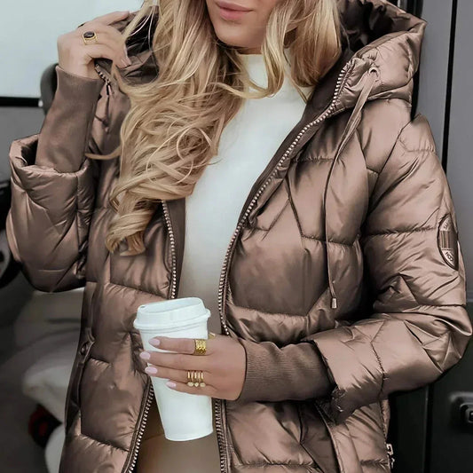 LORETTA | Lange Winterjas met Beschermende Warmte en Tijdloze Elegantie
