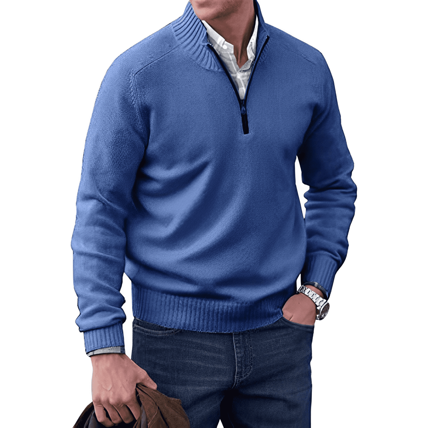 JERSEY | Comfortabele en elegante wintertrui met rits