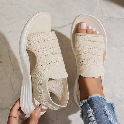 1+1 GRATIS | Sandalen met platform, van ademend materiaal voor dames