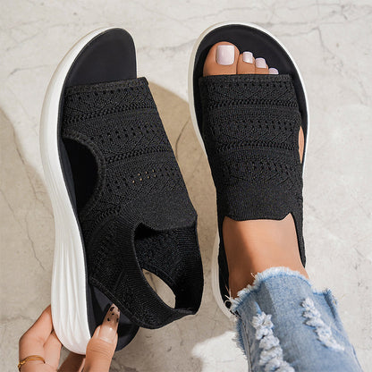 1+1 GRATIS | Sandalen met platform, van ademend materiaal voor dames