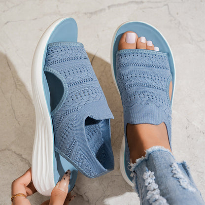 1+1 GRATIS | Sandalen met platform, van ademend materiaal voor dames